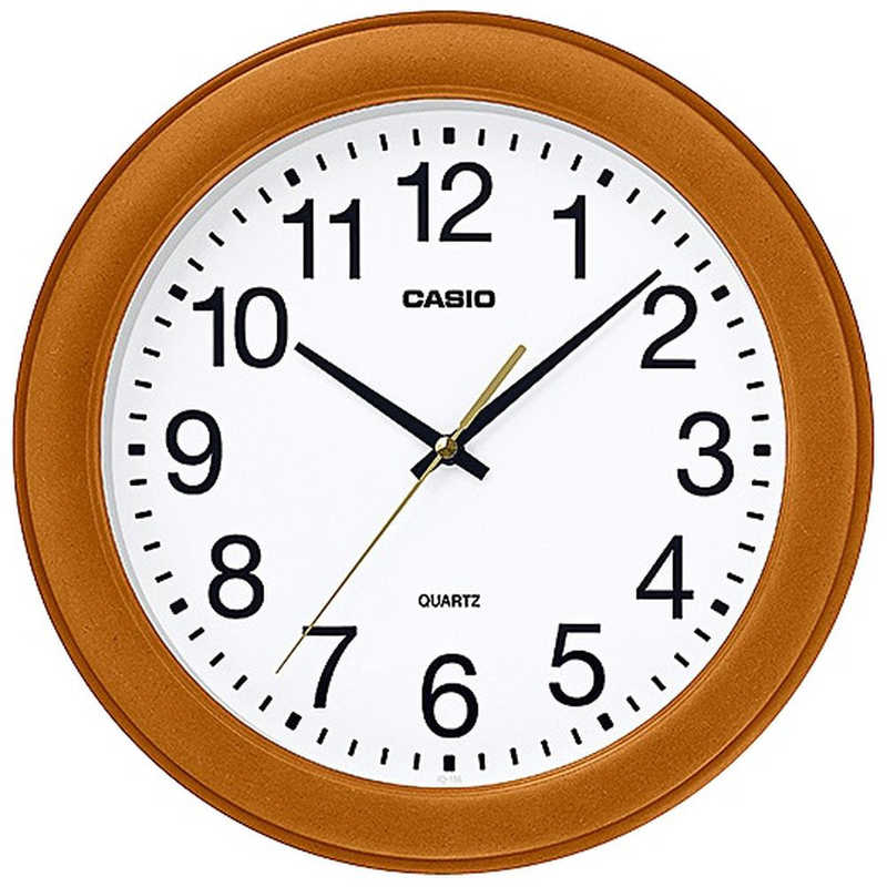 【決算20%オフクーポン対象商品】カシオ 掛時計 CASIOCLOCK 白木 IQ-136-7JF