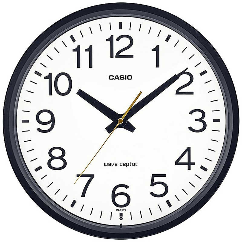 【決算20%オフクーポン対象商品】カシオ 掛時計 CASIO CLOCK ブラック IQ-482J-1JF