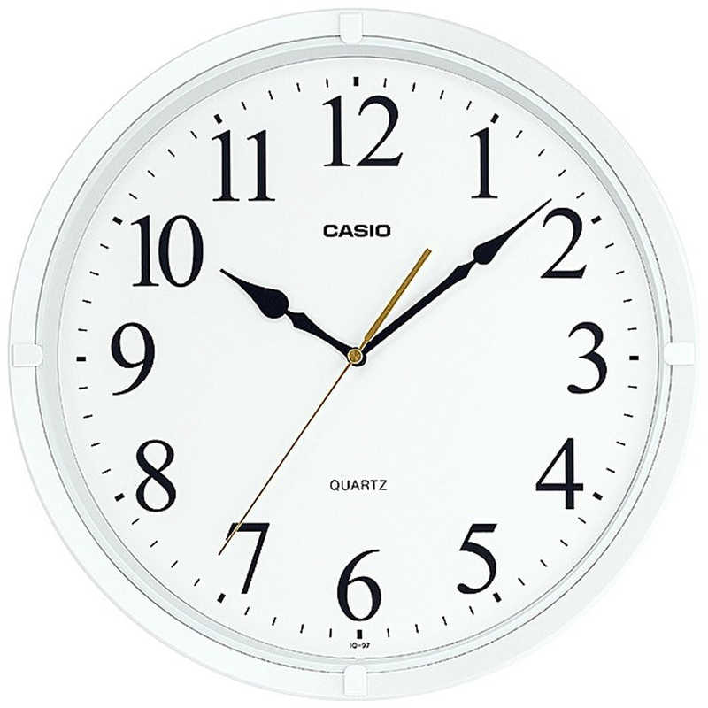 【決算20%オフクーポン対象商品】カシオ 掛時計 CASIOCLOCK ホワイト IQ-97-7JF