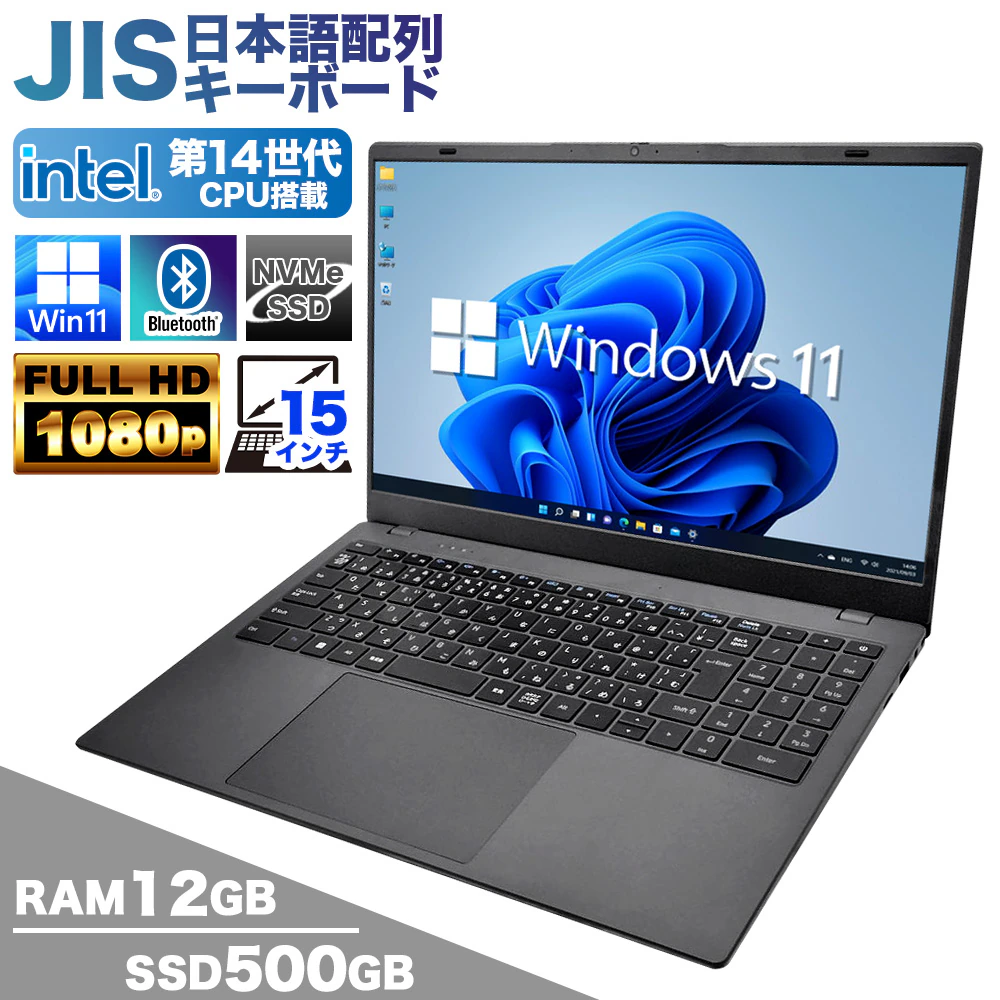 パソウル PASOUL ノートパソコン 15.6型 第14世代 Intel TwinLake N150 DCJ1015N150