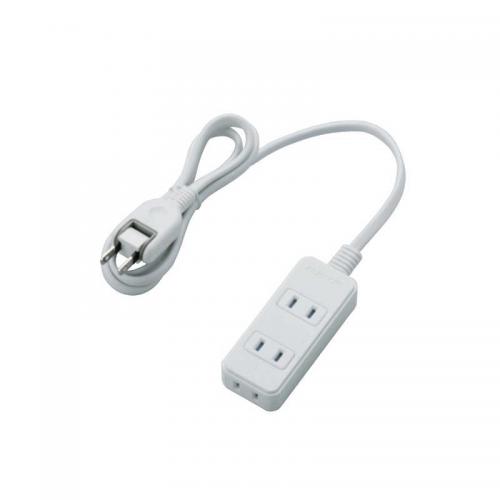 エレコム ELECOM シャッタータップ 3個口 1m ホワイト T-ST02N-2310WH