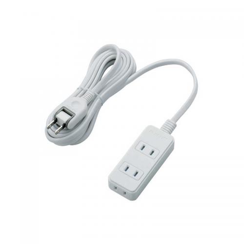 エレコム ELECOM シャッタータップ 3個口 3m ホワイト T-ST02N-2330WH
