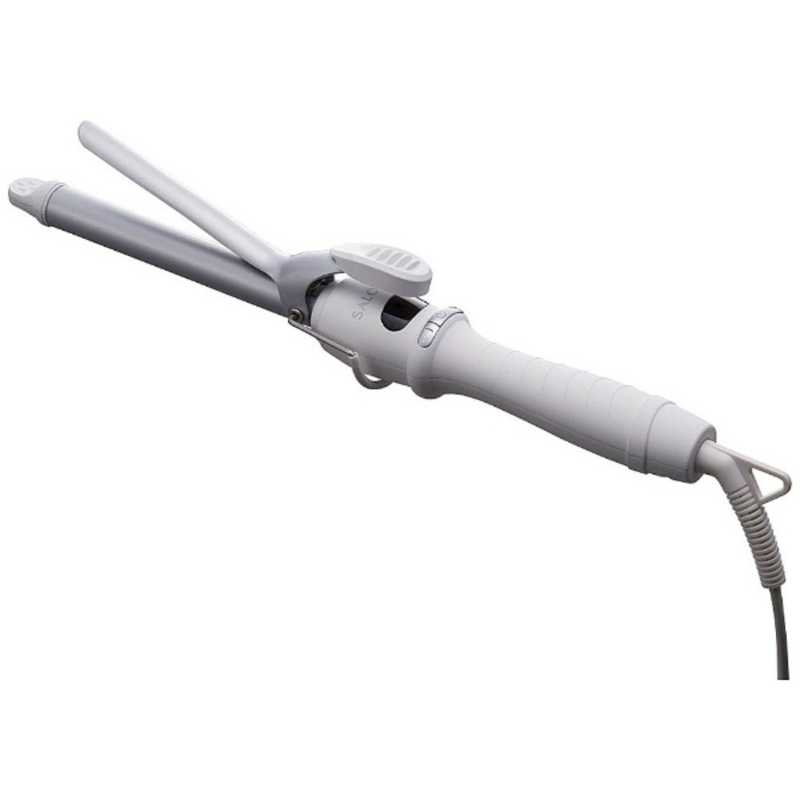 【決算20%オフクーポン対象商品】サロニア SALONIA カールアイロン 19mm ホワイト SL-008SW19