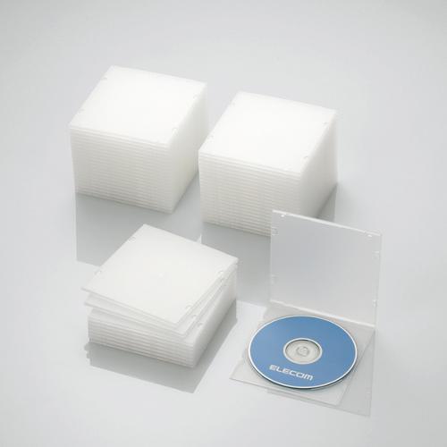 エレコム ELECOM CD DVDスリムPPケース 1枚収納 50パック クリア CCD-JPCS50CR
