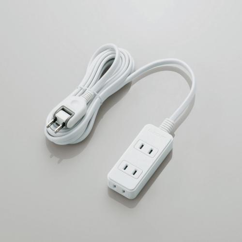 エレコム ELECOM スイングプラグタップ 雷ガード 3個口 3m ホワイト T-KS02-2330WH