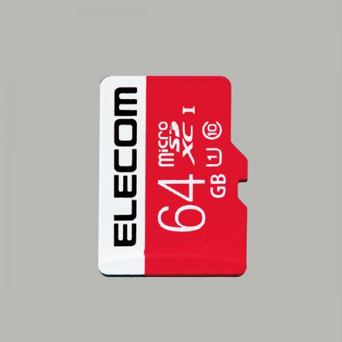 エレコム ELECOM マイクロSD カード 64GB UHS-I U1 Class10 SD変換アダプタ付 任天堂スイッチ対応 GM-MFMS064G