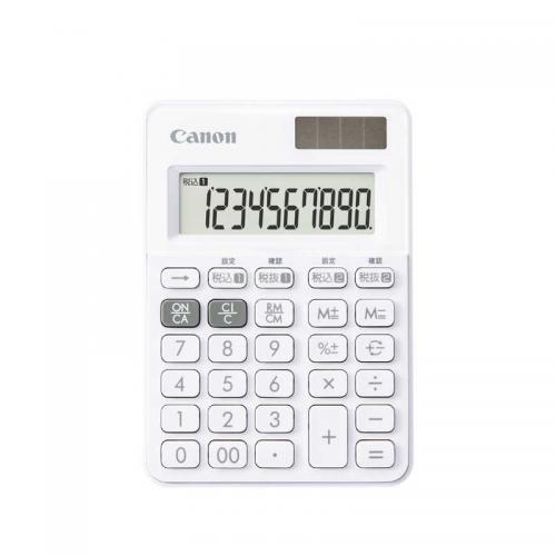 キヤノン Canon カラフル電卓 ミニミニ卓上 LS-100WT-SW