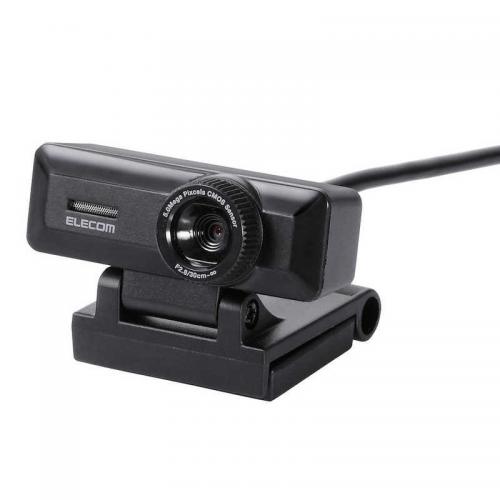 エレコム ELECOM 高精細Full HD対応 500万画素 Webカメラ UCAM-C750FBBK
