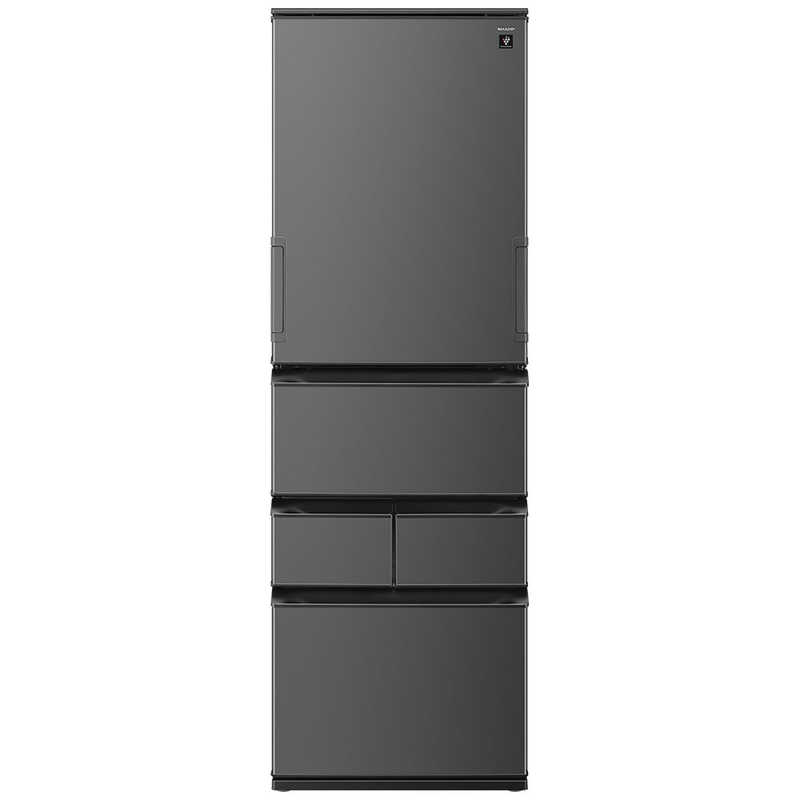 シャープ SHARP 冷蔵庫 455L 5ドア プラズマクラスター スムースダークグレー SJ-XW46R-H(大型)