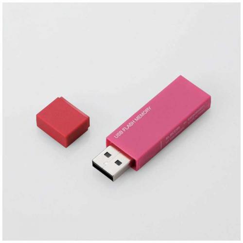 エレコム ELECOM キャップ式USBメモリ ピンク 16GB MF-MSU2B16GPN