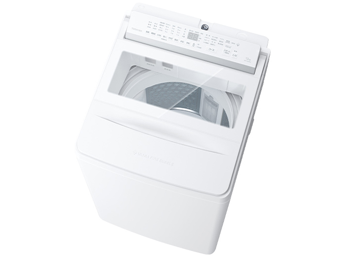 東芝 TOSHIBA 全自動洗濯機-インバーター洗濯機 ZABOON グランホワイト AW-12DPB6-W(大型)