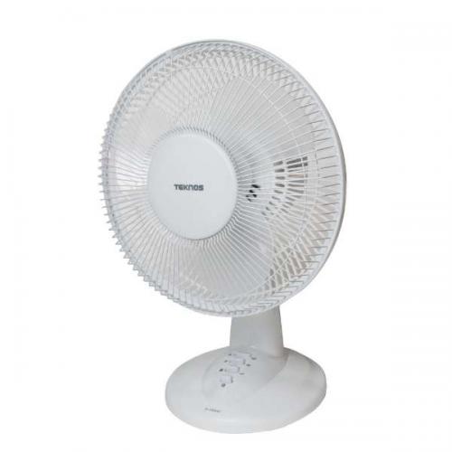 【500円OFFクーポン対象商品】テクノス TEKNOS 卓上扇風機 30cm ホワイト KI-1003-W