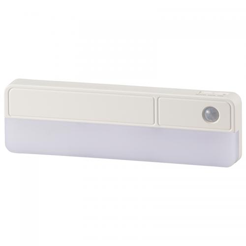 オーム電機 OHM LEDセンサーライト 80lm 電池式 NIT-BLA6JRC-W