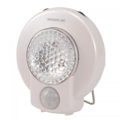 オーム電機 OHM LEDセンサーライト 人感・明暗 白色LED SR-303