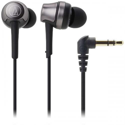 【決算10%オフクーポン対象商品】audio-technica カナル型インナーイヤーヘッドホン スティールブラック ATH-CKR50BK オーディオテクニカ