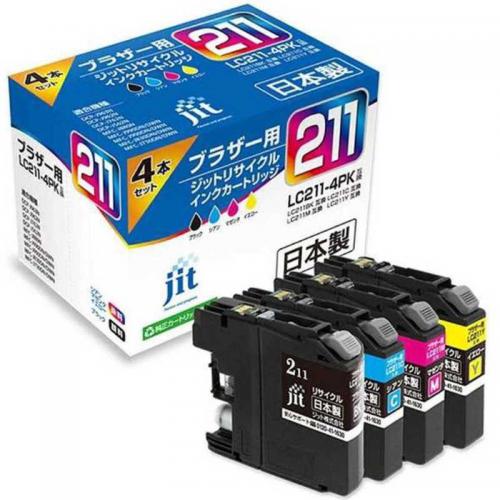 ジット JIT ブラザー互換リサイクルインク カートリッジ 4色セット JIT-B2114P