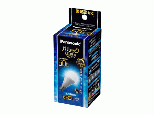 パナソニック Panasonic LED電球 パルック プレミア E17 50形 昼光色 LDA6DGE17DSK5