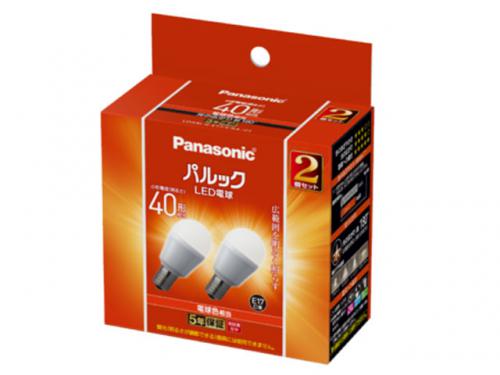 パナソニック Panasonic LED電球 パルック E17 40形 電球色 2個入り LDA4LGE17SK42T