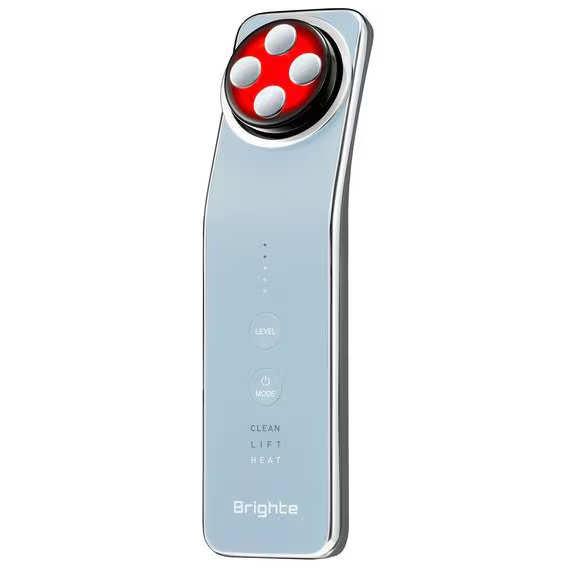 【決算20%オフクーポン対象商品】Brighte ブライト リフト美顔器 ELEKI LIFT（エレキリフト） 赤青LED/トリプル波EMS/3MHz RF/イオン導出/イオン導入機能搭載 充電式 透明感ケア・角質ケア 1台15役 アイスブルー BRT-FL170LB