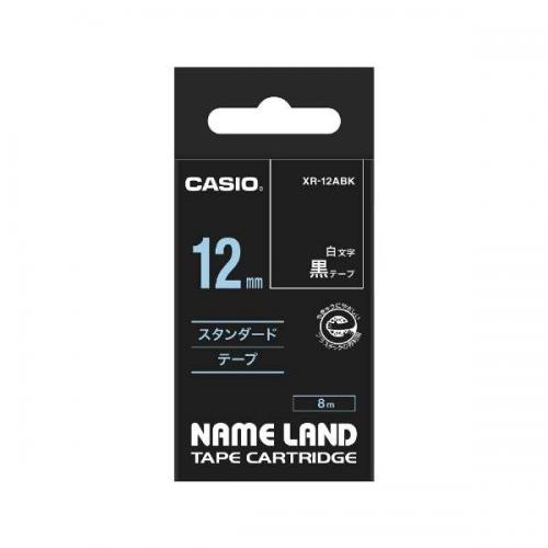 【決算20%オフクーポン対象商品】カシオ CASIO ネームランド 黒 XR-12ABK