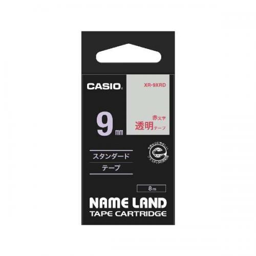 【決算20%オフクーポン対象商品】カシオ CASIO ネームランド 透明 XR-9XRD
