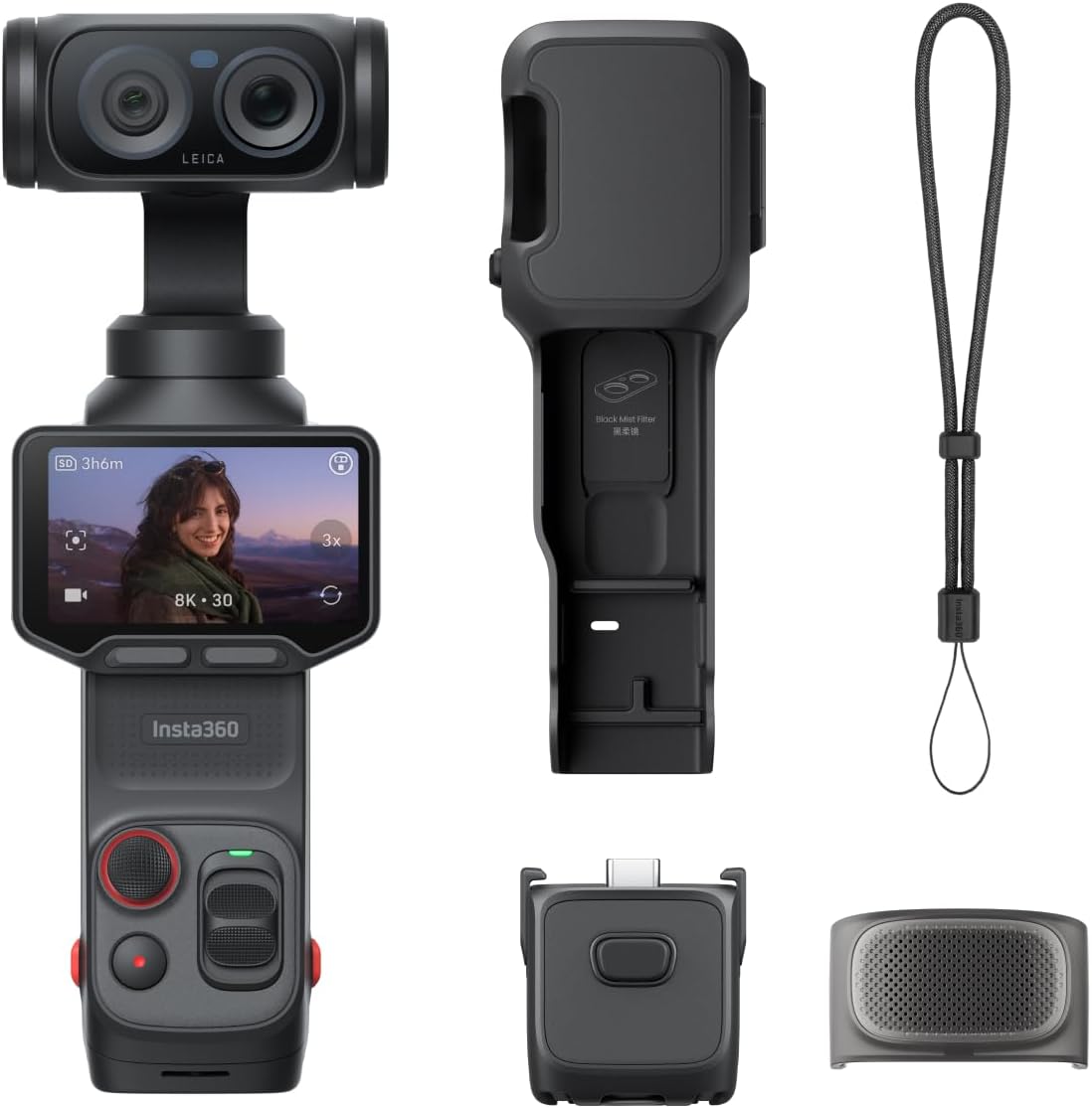 【決算10%オフクーポン対象商品】Insta360 Luna Ultra 標準キット(コズミックブラック)Insta360 Luna Ultra スタンダードバンドル CINSABTALUNAULTRA01