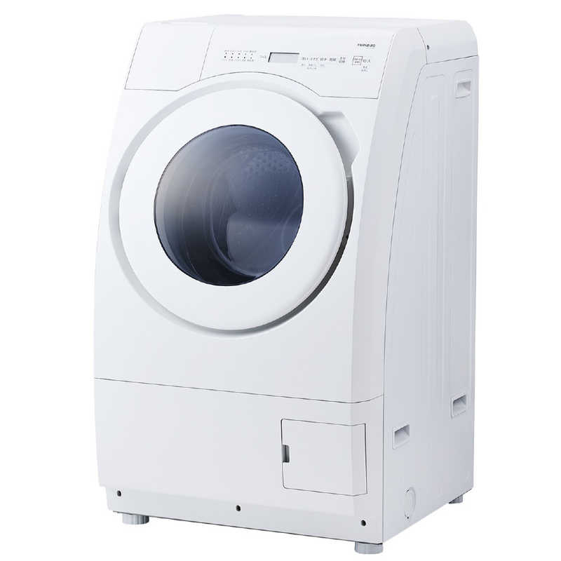 ツインバード TWINBIRD ドラム式洗濯乾燥機 洗濯9kg 乾燥4.5kg 左開き ホワイト FW-FD90W(大型)