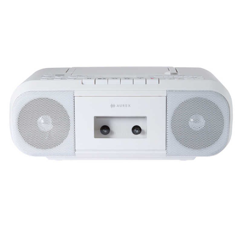 東芝 TOSHIBA CDラジカセ AUREX ［ワイドFM対応］ ホワイト AX-KCR60-W