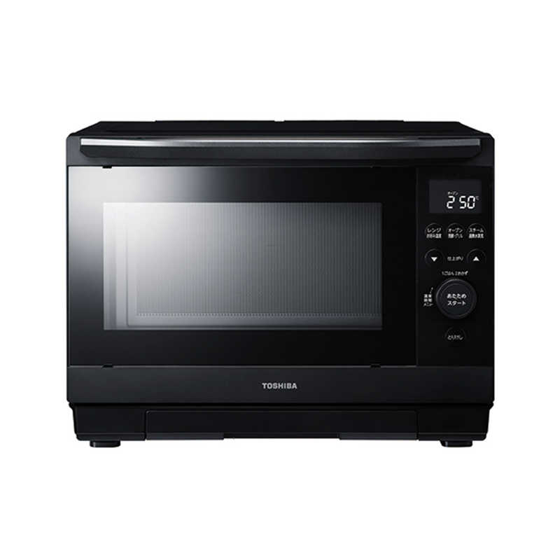 【決算20%オフクーポン対象商品】東芝 TOSHIBA 過熱水蒸気オーブンレンジ 26L フラット 石窯ドーム ハイアングル赤外線センサー ブラック ER-D90C-K