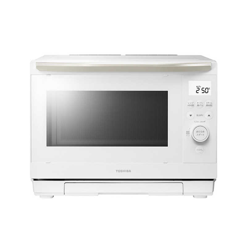 【決算20%オフクーポン対象商品】東芝 TOSHIBA 過熱水蒸気オーブンレンジ 26L フラット 石窯ドーム ハイアングル赤外線センサー ホワイト ER-D90C-W