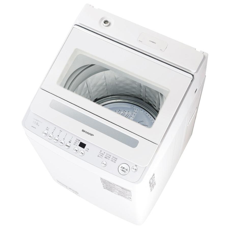 シャープ SHARP 全自動洗濯機 洗濯10kg ホワイト ES-GV10L-W（大型）
