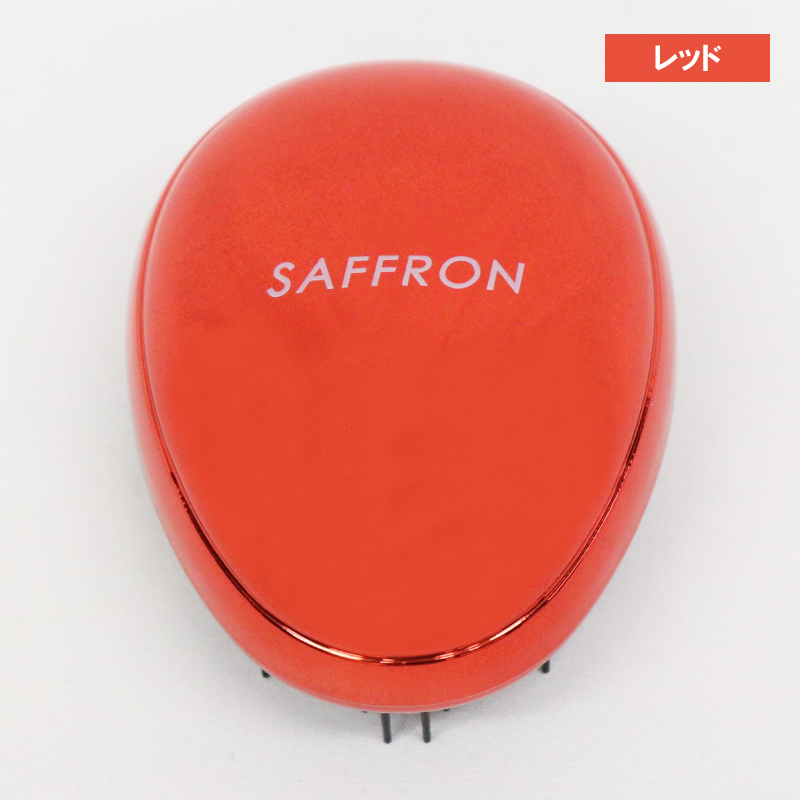 【決算20%オフクーポン対象商品】ヒロコーポレーション HIRO 【SAFFRON】シルバークリスタルブラシ レッド HDL-4585