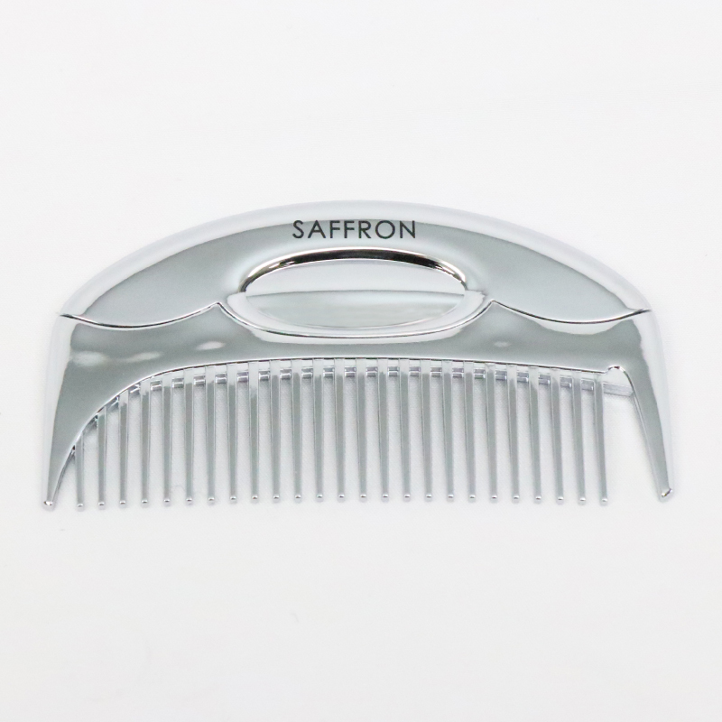 【決算20%オフクーポン対象商品】ヒロコーポレーション HIRO 【SAFFRON】シルバークリスタル静電気防止コーム HRS-4776