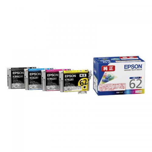エプソン EPSON 純正 インクカートリッジ 4色パック IC4CL62A1 IC4CL62A1