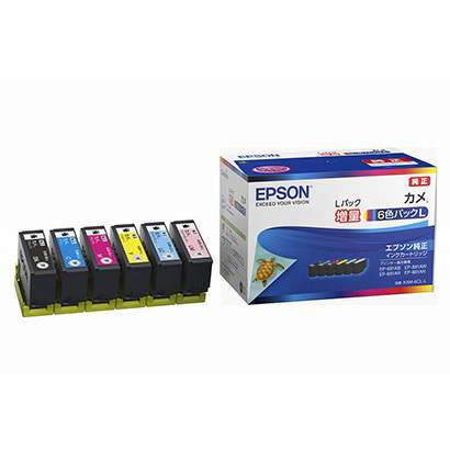 エプソン EPSON インクカートリッジ カメ 6色パックL(増量) KAM-6CL-L