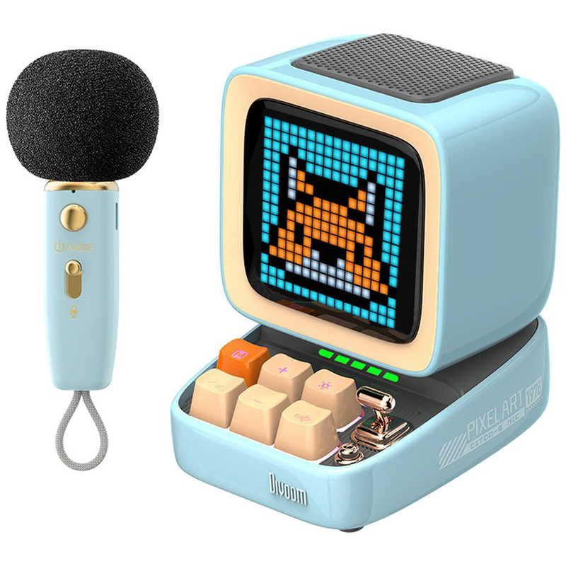 【決算20%オフクーポン対象商品】ディブーム DIVOOM スピーカー Ditoo-5M ブルー DITOO-5MBLUE