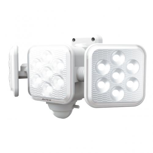 ムサシ ライテックス5W3灯フリーアーム式LED乾電池センサーライト  LED320