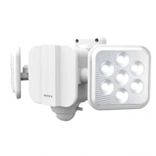 ムサシ フリーアーム式 LED乾電池センサーライト 5W×2灯 LED-270