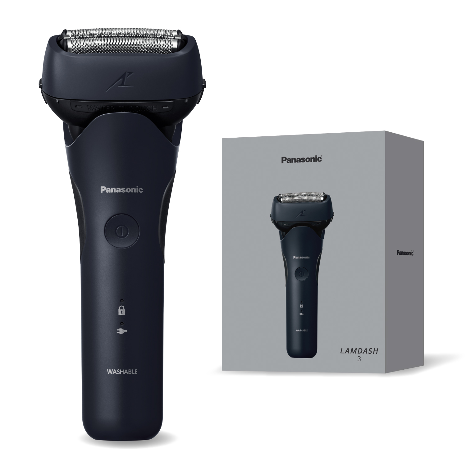 【決算10%オフクーポン対象商品】パナソニック Panasonic メンズシェーバー LAMDASH（ラムダッシュ） 3枚刃 ベーシックモデル ダークネイビー ES-L322D-A