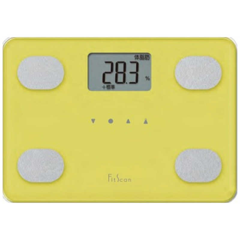 【決算20%オフクーポン対象商品】タニタ TANITA 体組成計 Fitscan イエロー FS-105 YL