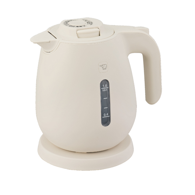 【決算20%オフクーポン対象商品】象印マホービン ZOJIRUSHI 電気ケトル 1.0L 蒸気レス構造 転倒湯もれ防止構造 エクリュ CK-JA10-WZ