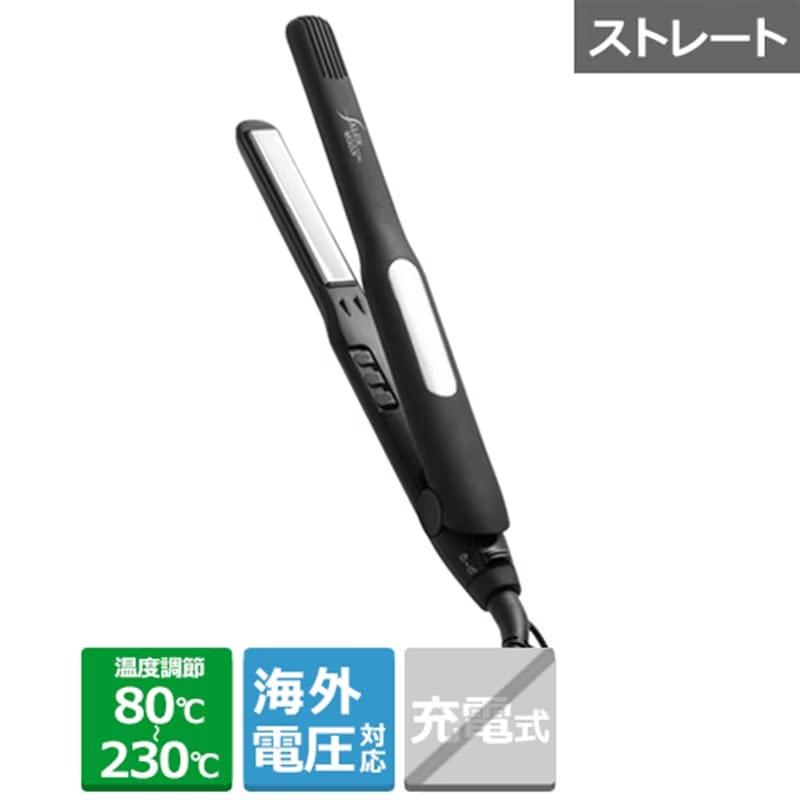 【決算20%オフクーポン対象商品】サロンムーン SALONMOON ミラーダブルイオン ストレートヘアアイロン 15mm ブラック SLM108
