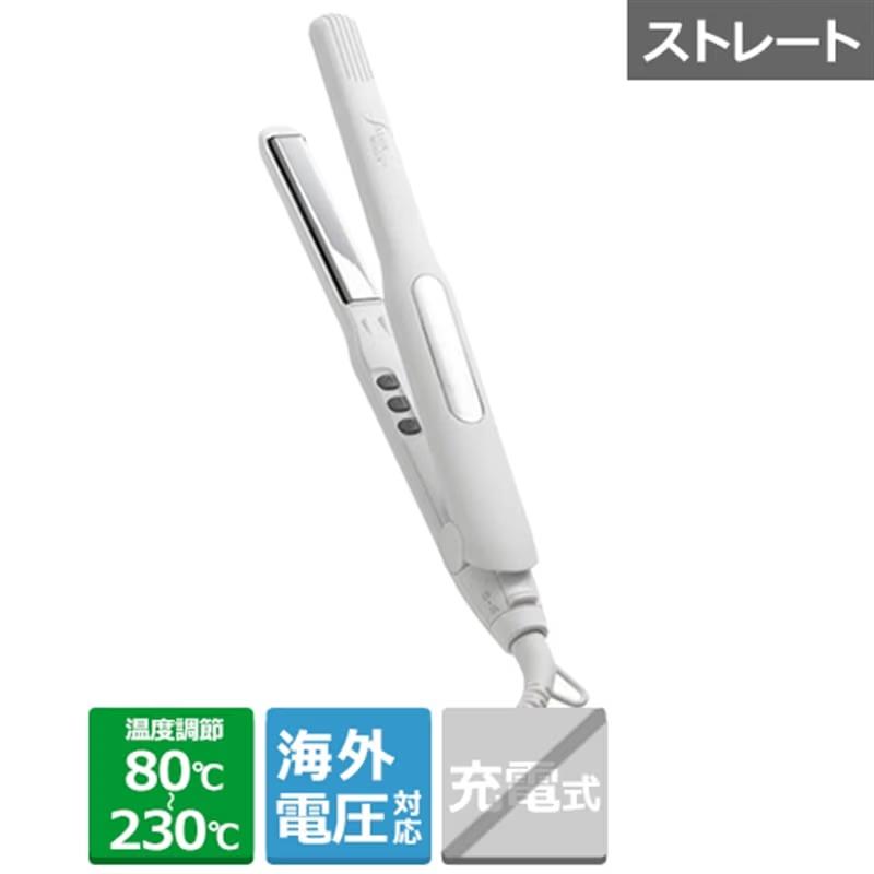 【決算20%オフクーポン対象商品】サロンムーン SALONMOON ミラーダブルイオン ストレートヘアアイロン 15mm ホワイト SLM108WH