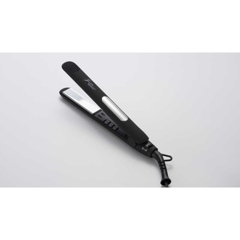 【決算20%オフクーポン対象商品】サロンムーン SALONMOON ミラーダブルイオン ミニストレートヘアアイロン 20mm 80℃～230℃ 海外対応 交流(コード)式 ブラック SLM110