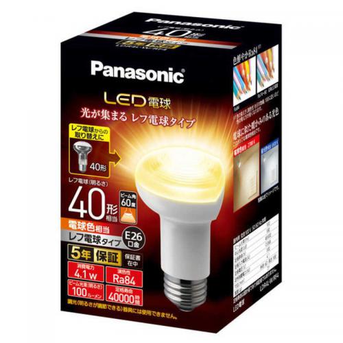 パナソニック Panasonic LED電球レフ電球タイプ E26 40形相当 電球色 LDR4LWRF4