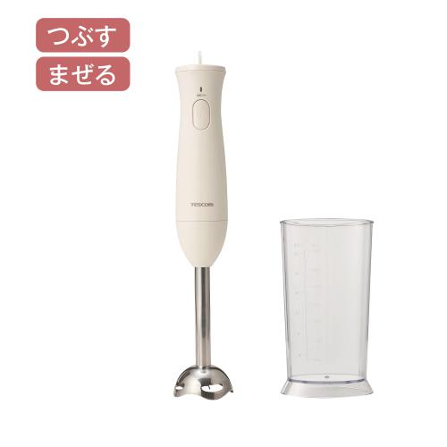 【決算10%オフクーポン対象商品】テスコム TESCOM ハンドブレンダー 1台2役 ホワイト TBL10A-W