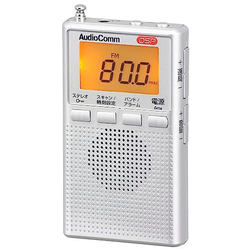 オーム電機 OHM DSPポケットラジオ AM/FMステレオ シルバー RAD-P300S-S