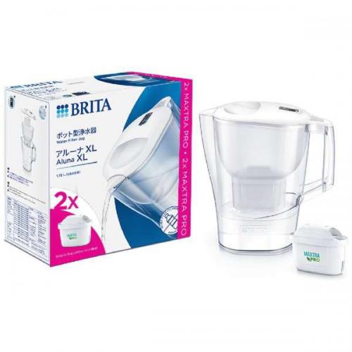 ブリタ BRITA 浄水器 アルーナXL　マクストラプロカートリッジ2個付き KBALXW2M