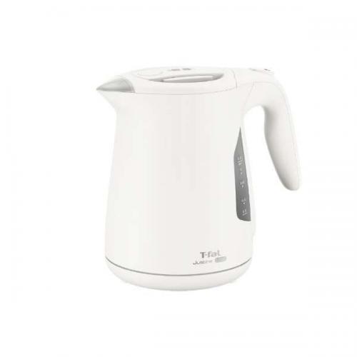 【決算10%オフクーポン対象商品】ティファール T-fal 電気ケトル ジャスティン ロック 1.2L ホワイト KO5901JP