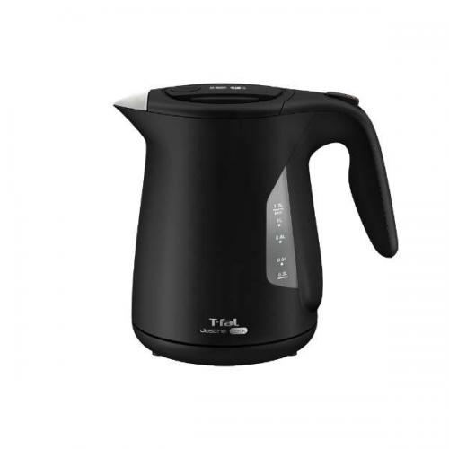 【決算20%オフクーポン対象商品】ティファール T-fal 電気ケトル ジャスティン ロック 1.2L ブラック KO5908JP